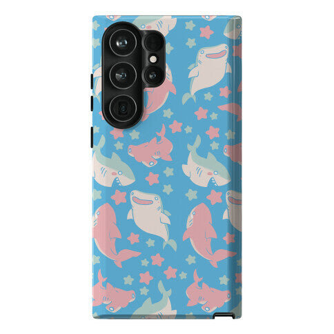 Happy Shark Pattern Phone Case